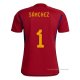 1ª Camiseta Espana Jugador Sanchez 2022