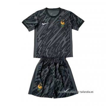 Camiseta Francia Portero Nino 2024 Negro Camiseta Francia Portero Nino 2024 Negro