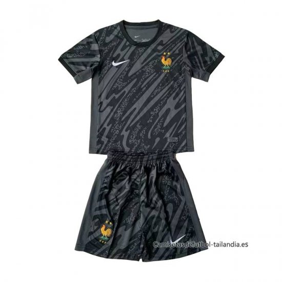 Camiseta Francia Portero Nino 2024 Negro - Haga un click en la imagen para cerrar
