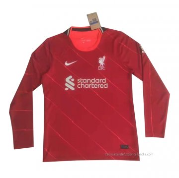 1ª Camiseta Liverpool Manga Larga 2021-2022 1ª Camiseta Liverpool Manga Larga 2021-2022