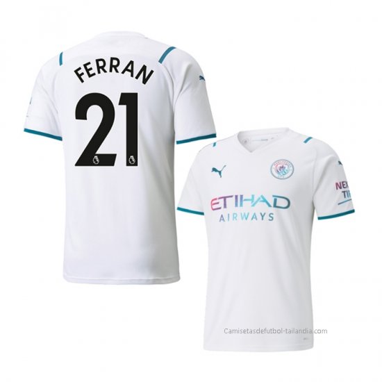 2ª Camiseta Manchester City Jugador Ferran 2021-2022 - Haga un click en la imagen para cerrar