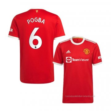 1ª Camiseta Manchester United Jugador Pogba 2021-2022 1ª Camiseta Manchester United Jugador Pogba 2021-2022