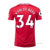 1ª Camiseta Manchester United Jugador Van De Beek 2022-2023 1ª Camiseta Manchester United Jugador Van De Beek 2022-2023