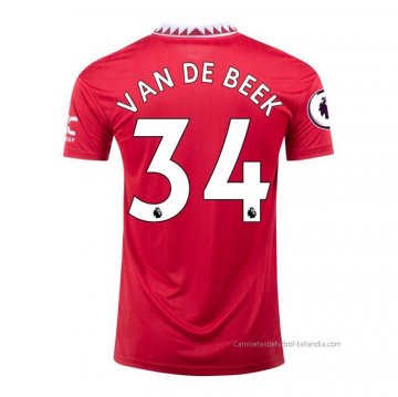 1ª Camiseta Manchester United Jugador Van De Beek 2022-2023 1ª Camiseta Manchester United Jugador Van De Beek 2022-2023