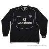Camiseta Manchester United Portero Manga Larga Retro 2000-2002 Negro Camiseta Manchester United Portero Manga Larga Retro 2000-2002 Negro