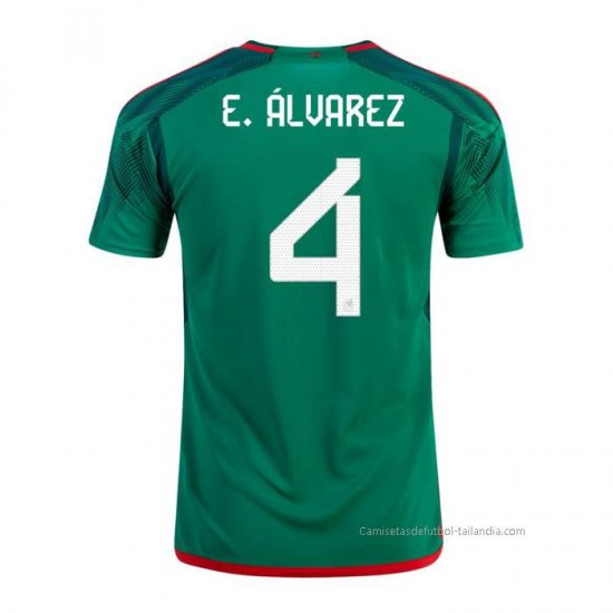 1ª Camiseta Mexico Jugador E.Alvarez 2022 - Haga un click en la imagen para cerrar