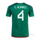 1ª Camiseta Mexico Jugador E.Alvarez 2022