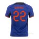 2ª Camiseta Paises Bajos Jugador Dumfries 2022