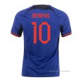 2ª Camiseta Paises Bajos Jugador Memphis 2022