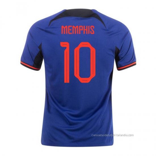 2ª Camiseta Paises Bajos Jugador Memphis 2022 - Haga un click en la imagen para cerrar
