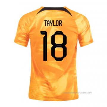 1ª Camiseta Paises Bajos Jugador Taylor 2022 1ª Camiseta Paises Bajos Jugador Taylor 2022