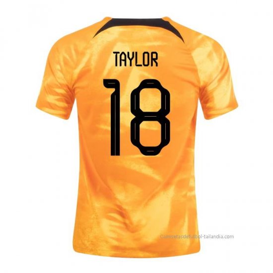 1ª Camiseta Paises Bajos Jugador Taylor 2022 - Haga un click en la imagen para cerrar