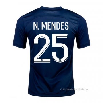1ª Camiseta Paris Saint-Germain Jugador N.Mendes 2022-2023 1ª Camiseta Paris Saint-Germain Jugador N.Mendes 2022-2023