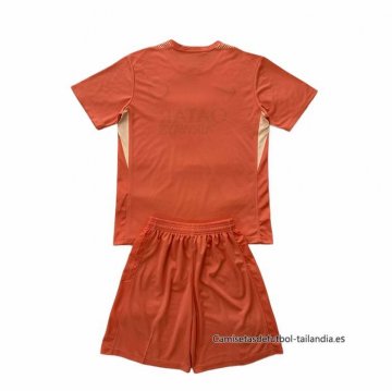 Camiseta Paris Saint-Germain Portero Nino 2025-2026 Naranja