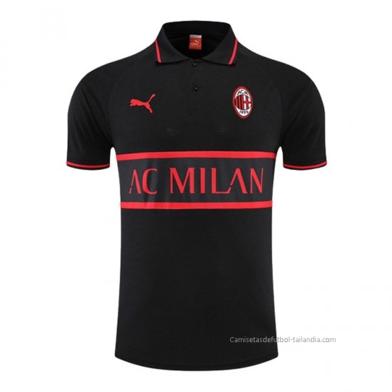 Camiseta Polo del AC Milan 2022-2023 Negro - Haga un click en la imagen para cerrar