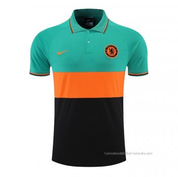 Camiseta Polo del Chelsea 2022-2023 Verde y Naranja Camiseta Polo del Chelsea 2022-2023 Verde y Naranja