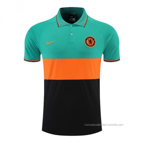 Camiseta Polo del Chelsea 2022-2023 Verde y Naranja - Haga un click en la imagen para cerrar