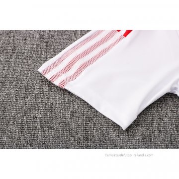Camiseta Polo del Manchester United 2021-2022 Blanco y Rojo