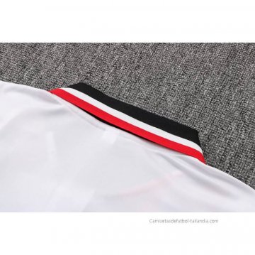 Camiseta Polo del Manchester United 2022-2023 Negro y Rojo
