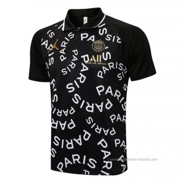 Camiseta Polo del Paris Saint-Germain Jordan 2021-2022 Negro Camiseta Polo del Paris Saint-Germain Jordan 2021-2022 Negro