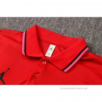Camiseta Polo del Paris Saint-Germain Jordan 2021-2022 Rojo