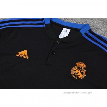 Camiseta Polo del Real Madrid 2022-2023 Negro y Azul