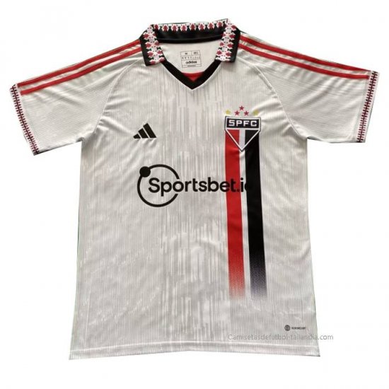 Camiseta Polo del Sao Paulo 2023-2024 Blanco - Haga un click en la imagen para cerrar
