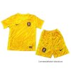 Camiseta Portugal Portero Nino 2024 Amarillo