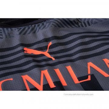 Camiseta Pre Partido del AC Milan 2022 Negro