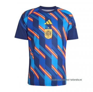 Camiseta Pre Partido del Espana 2026 Azul