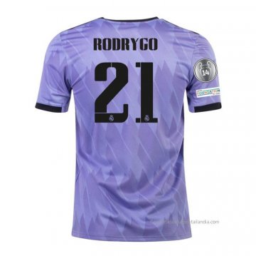 2ª Camiseta Real Madrid Jugador Rodrygo 2022-2023 2ª Camiseta Real Madrid Jugador Rodrygo 2022-2023