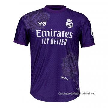 Camiseta Real Madrid Y-3 4ª 2024 Purpura Camiseta Real Madrid Y-3 4ª 2024 Purpura