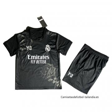 Camiseta Real Madrid Y-3 Nino 2024 Negro Camiseta Real Madrid Y-3 Nino 2024 Negro