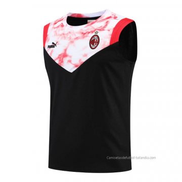 Camiseta de Entrenamiento AC Milan Sin Mangas 2022-2023 Negro Camiseta de Entrenamiento AC Milan Sin Mangas 2022-2023 Negro