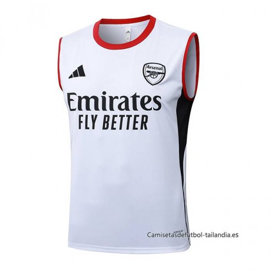 Camiseta de Entrenamiento AC Milan Sin Mangas 2025-2026 Blanco - Haga un click en la imagen para cerrar