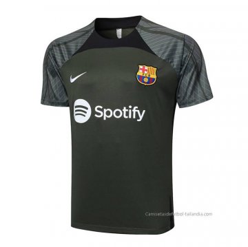Camiseta de Entrenamiento Barcelona 2023-2024 Verde Oscuro Camiseta de Entrenamiento Barcelona 2023-2024 Verde Oscuro