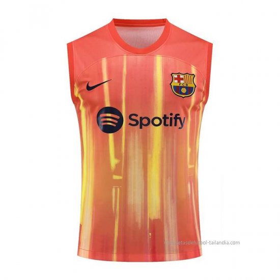 Camiseta de Entrenamiento Barcelona Sin Mangas 2023-2024 Naranja - Haga un click en la imagen para cerrar
