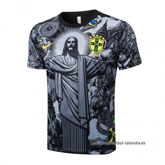 Camiseta de Entrenamiento Brasil Jesus 2024-2025 Negro - Haga un click en la imagen para cerrar