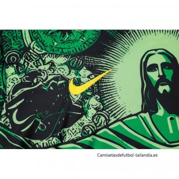 Camiseta de Entrenamiento Brasil Jesus 2024-2025 Verde