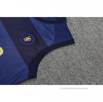 Camiseta de Entrenamiento Chelsea Sin Mangas 2022-2023 Azul