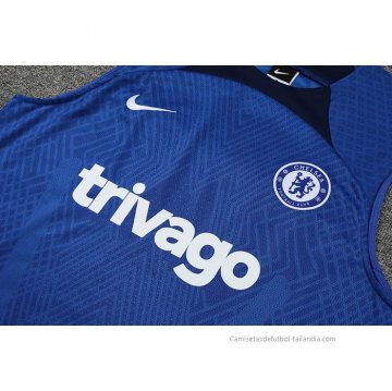 Camiseta de Entrenamiento Chelsea Sin Mangas 2022 Azul