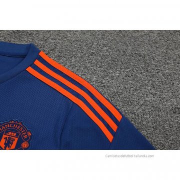 Camiseta de Entrenamiento Manchester United 2022-2023 Azul