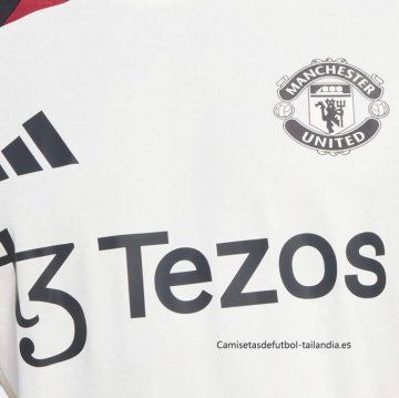 Camiseta de Entrenamiento Manchester United 2024-2025 Blanco