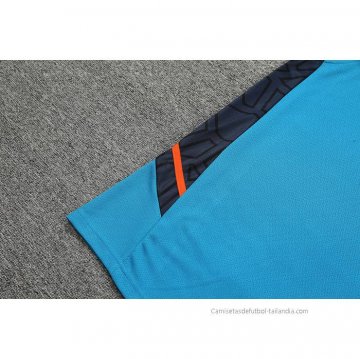 Camiseta de Entrenamiento Manchester United Sin Mangas 2022-2023 Azul
