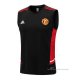Camiseta de Entrenamiento Manchester United Sin Mangas 2022-2023 Negro