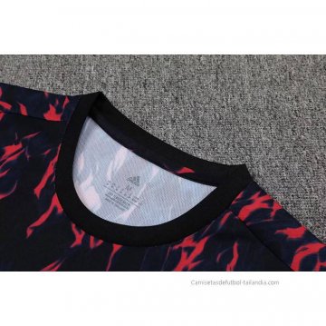 Camiseta de Entrenamiento Manchester United Sin Mangas 2022-2023 Negro y Rojo