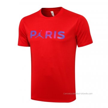Camiseta de Entrenamiento Paris Saint-Germain Jordan 2021-2022 Rojo Camiseta de Entrenamiento Paris Saint-Germain Jordan 2021-2022 Rojo