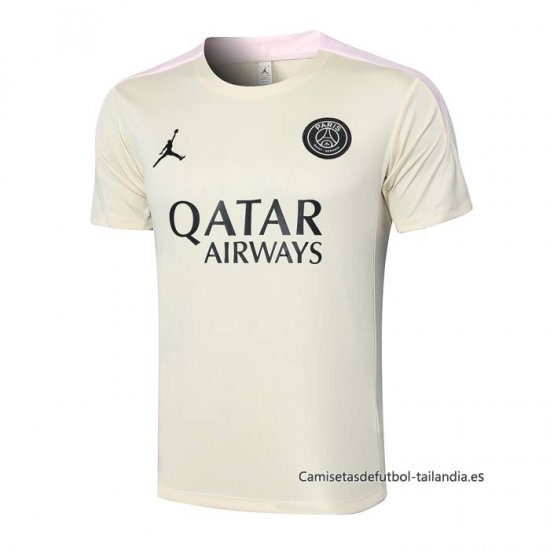 Camiseta de Entrenamiento Paris Saint-Germain Jordan 2024-2025 Amarillo - Haga un click en la imagen para cerrar