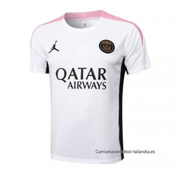 Camiseta de Entrenamiento Paris Saint-Germain Jordan 2024-2025 Blanco Camiseta de Entrenamiento Paris Saint-Germain Jordan 2024-2025 Blanco