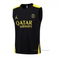 Camiseta de Entrenamiento Paris Saint-Germain Jordan Sin Mangas 2023-2024 Negro